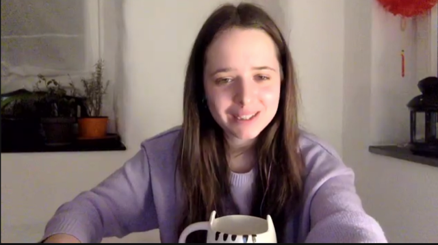 Marharyta präsentiert via Zoom